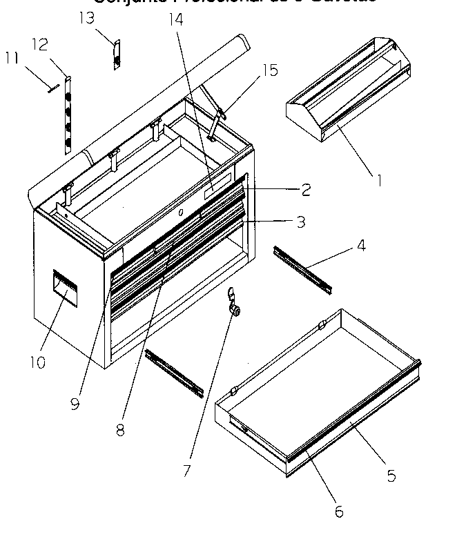Craftsman 706593081 chest diagram