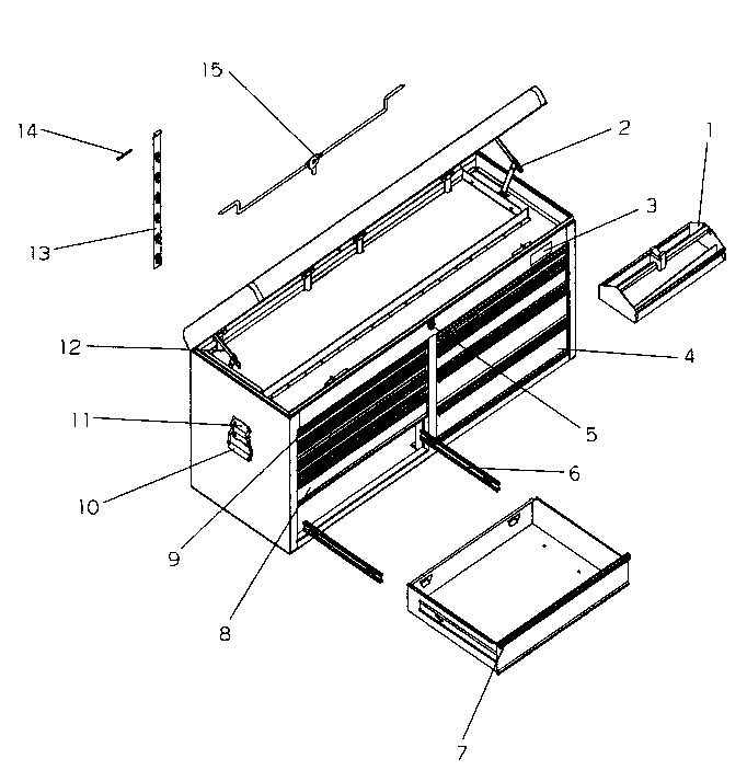 Craftsman 706655126 chest diagram