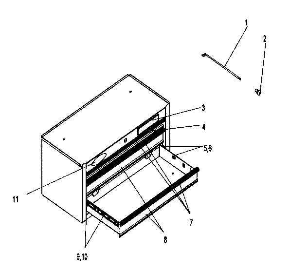 Craftsman 706618080 chest diagram