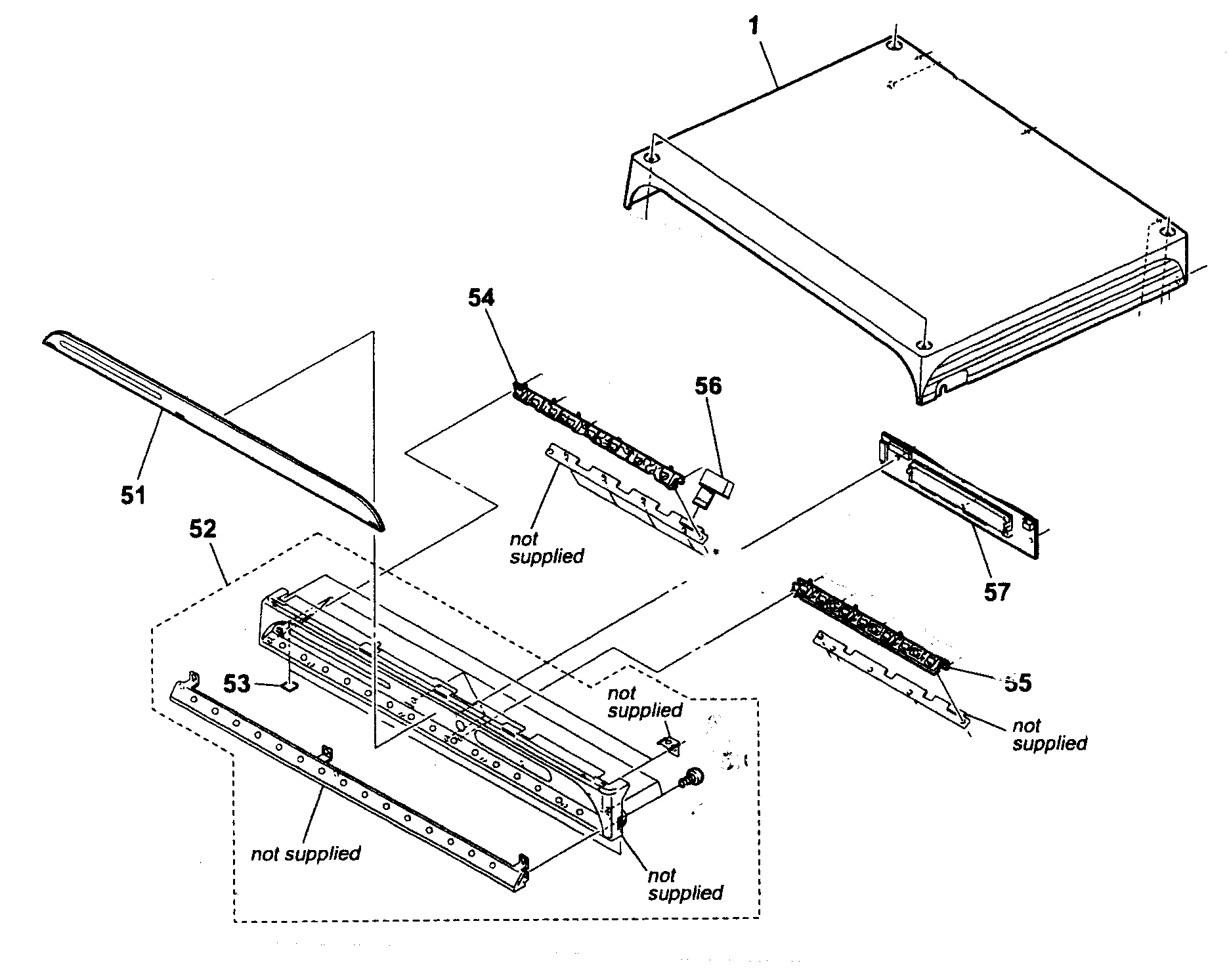 Sony HCD-FX80 cabinet parts diagram