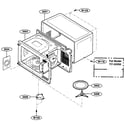 Kenmore 72163292303 oven cavity parts diagram