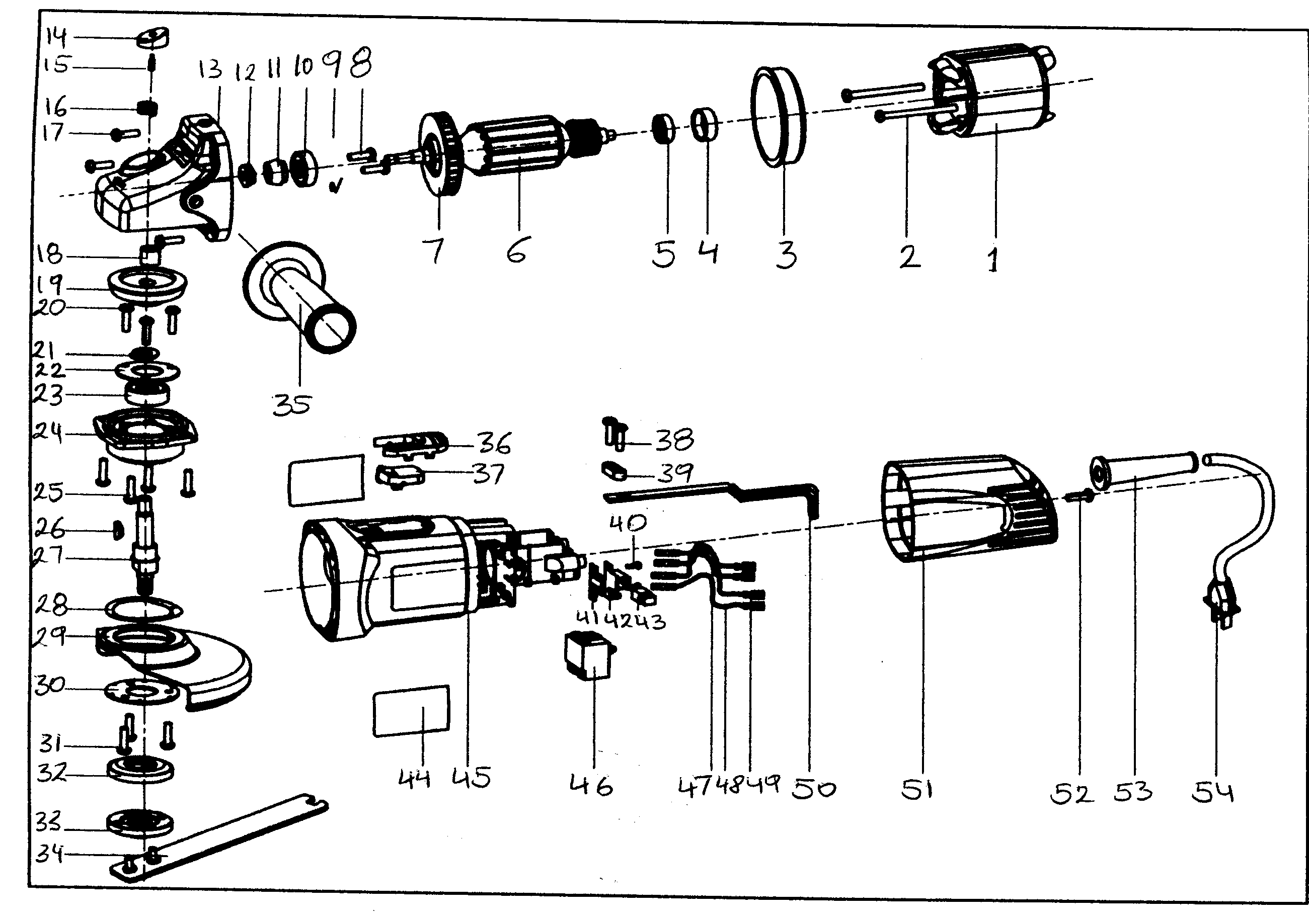 Companion 32011510 grinder assy diagram