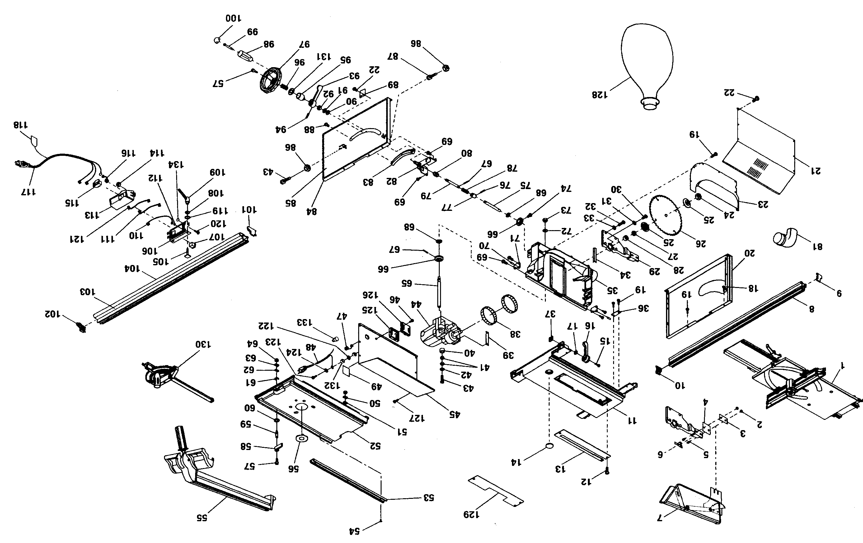 Craftsman 315274130 cabinet assy diagram