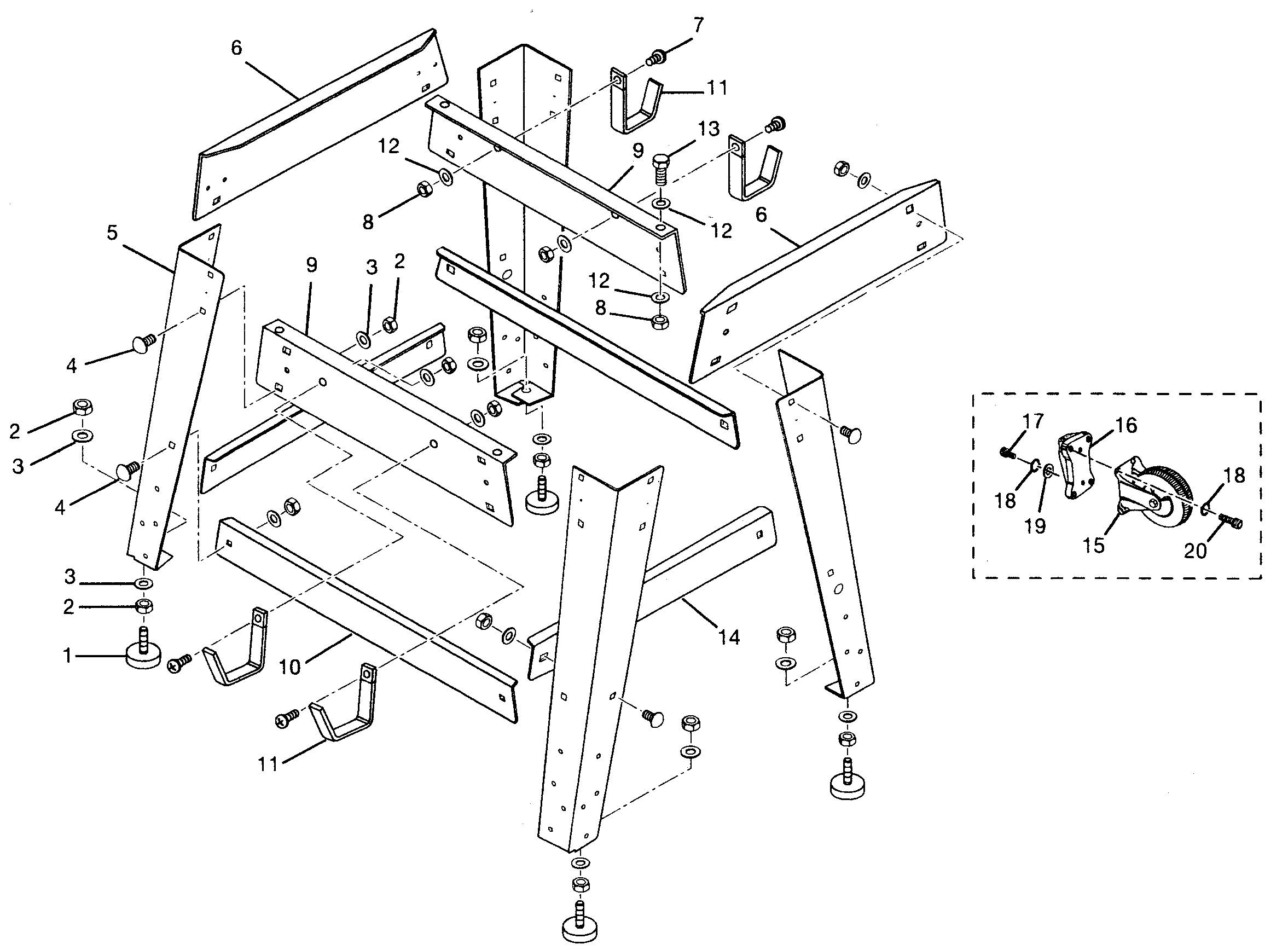 Craftsman 315274130 stand assy diagram