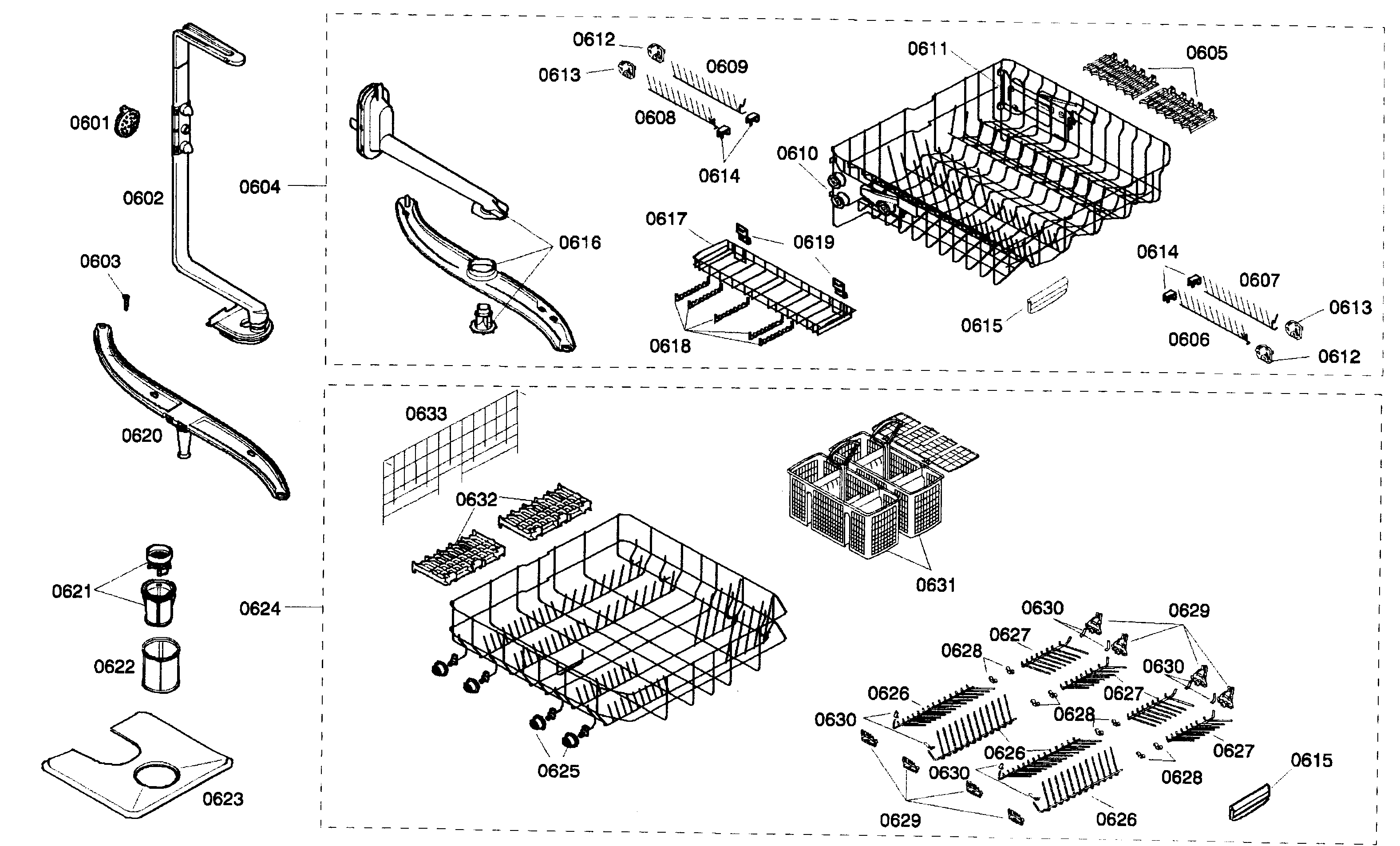 Bosch SHE66C05UC/22 accessory diagram