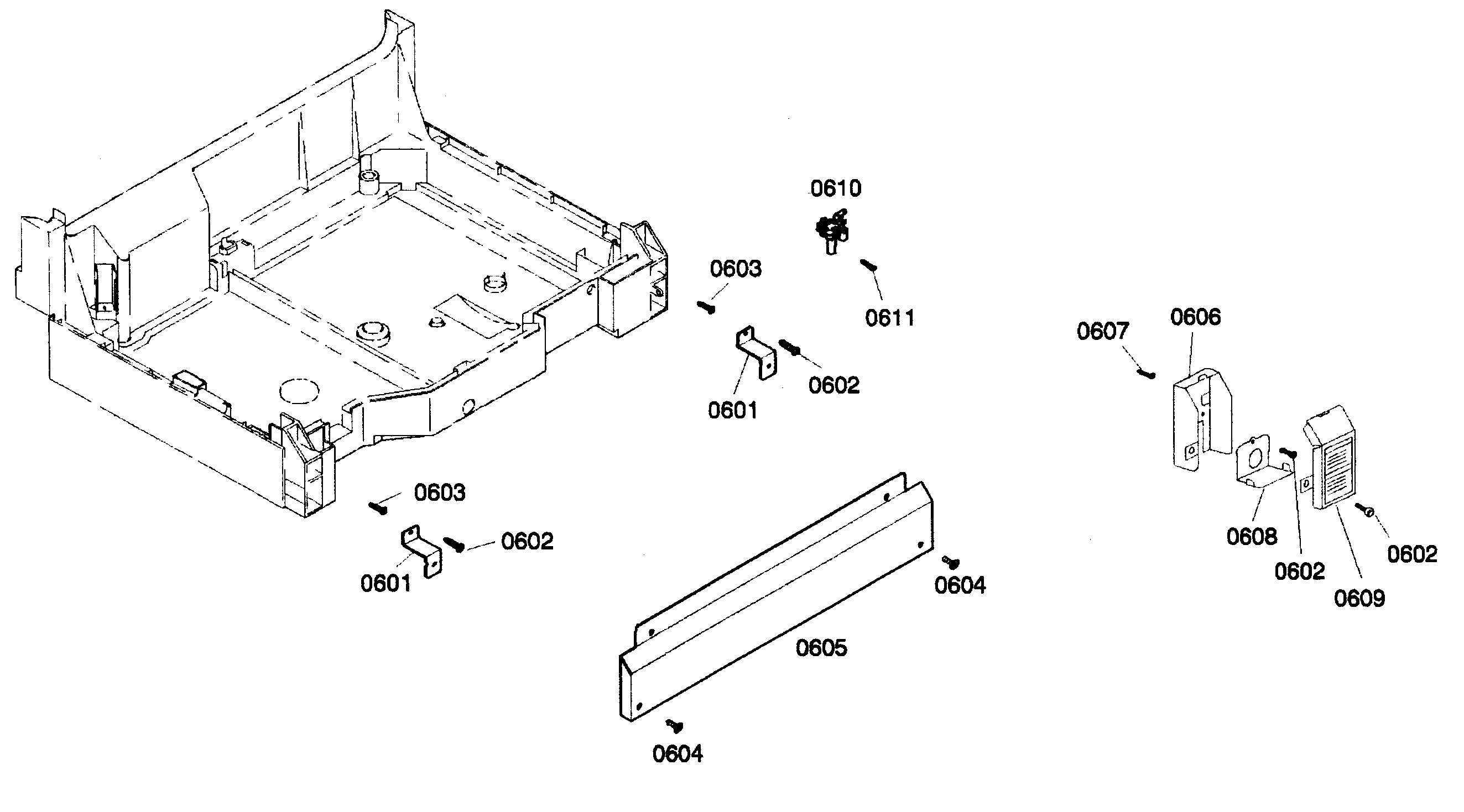 Bosch SHV57C03UC/22 base assy 2 diagram