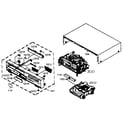 Memorex MVD4541 cabinet parts diagram