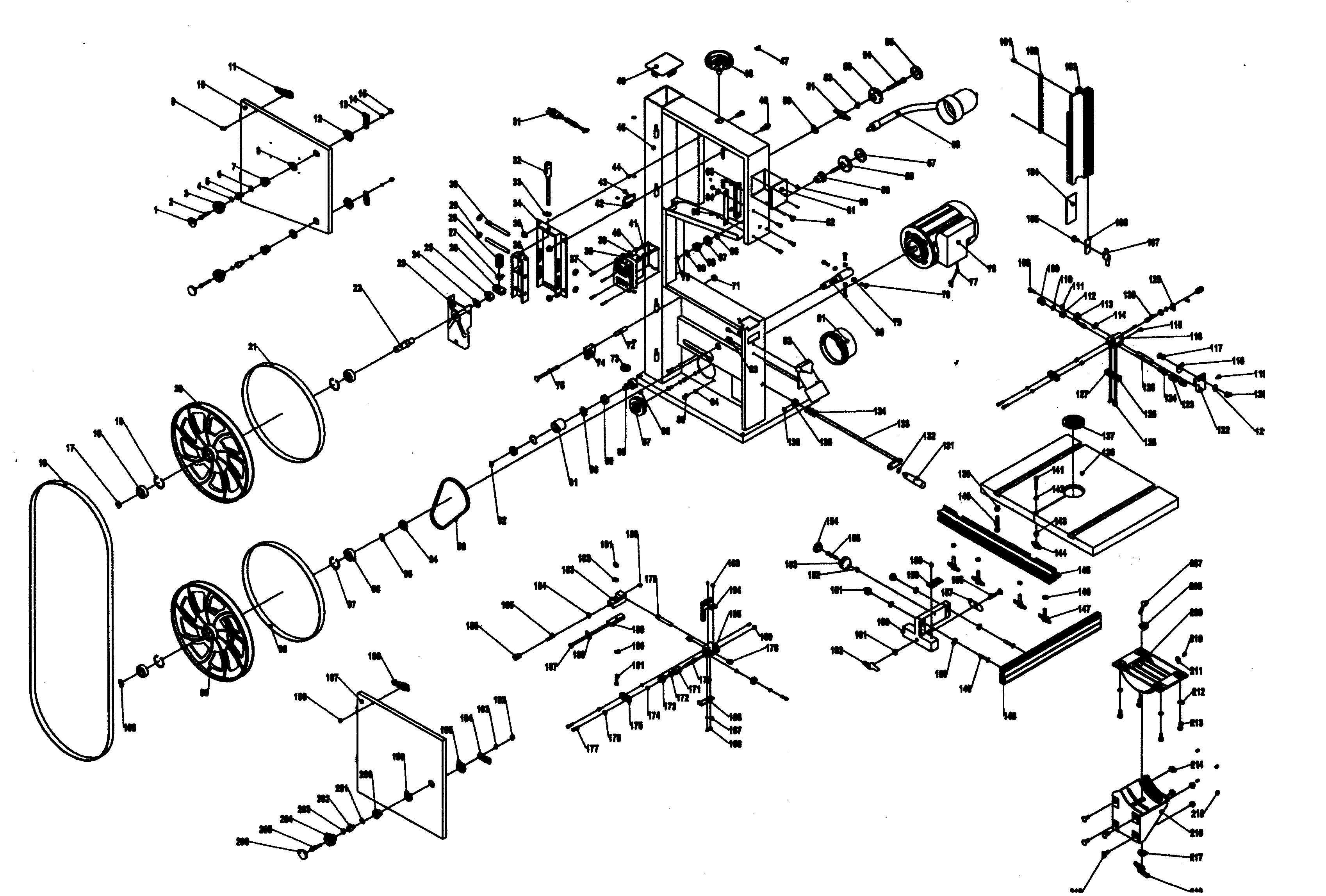 Craftsman 119224010 saw assy diagram