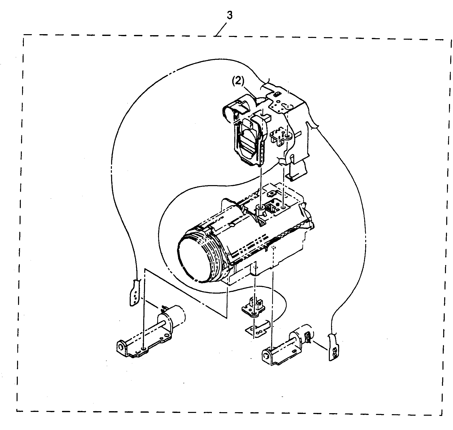 Canon ZR300A lens unit diagram