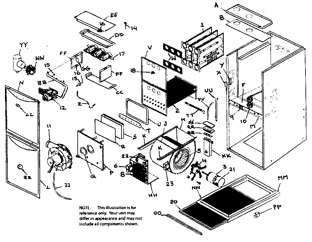 ICP T9MPV125L20C1 furnace diagram