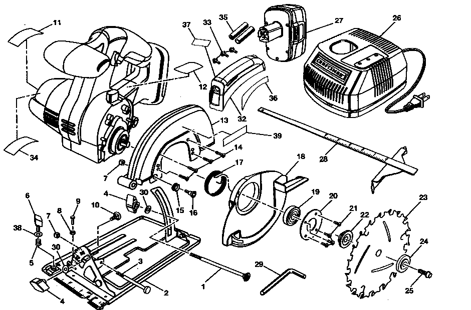 Craftsman 315115750 saw asy diagram