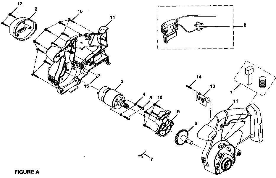 Craftsman 315115750 motor assy diagram