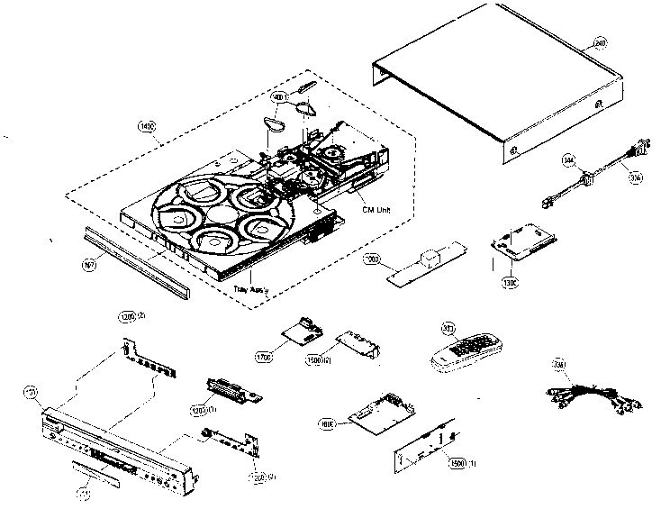 Yamaha DVD-C950 cabinet parts diagram