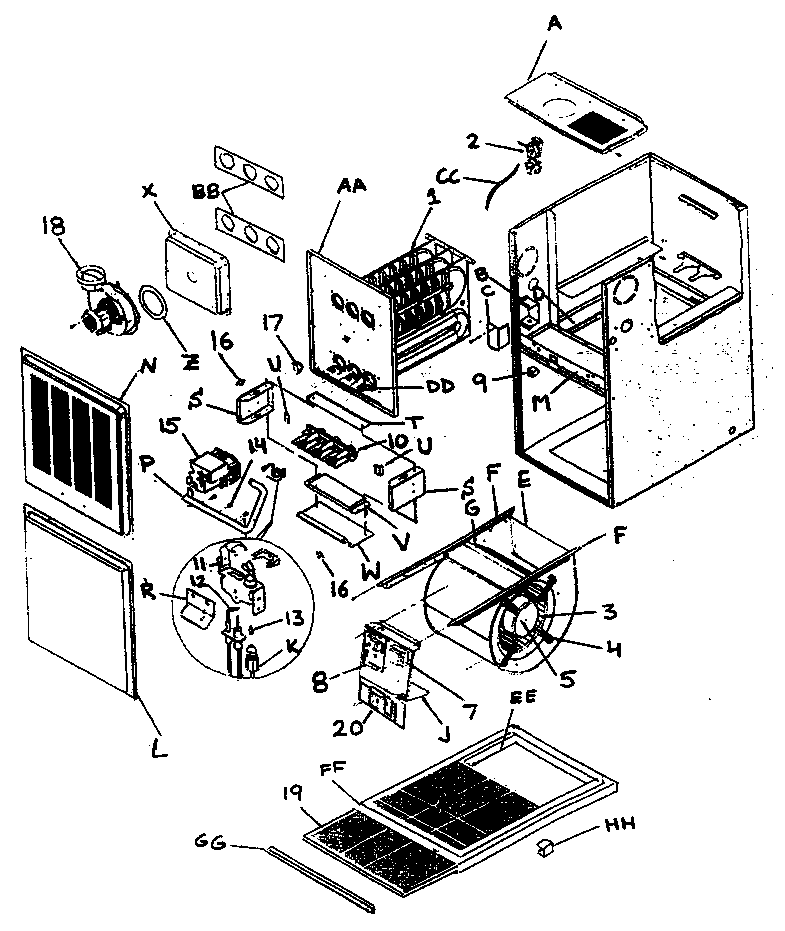 ICP C8MPV050B12A1 furnace diagram