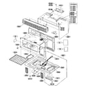 Kenmore 72180599402 oven cavity parts diagram
