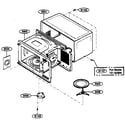 Kenmore 72163299300 oven cavity parts diagram