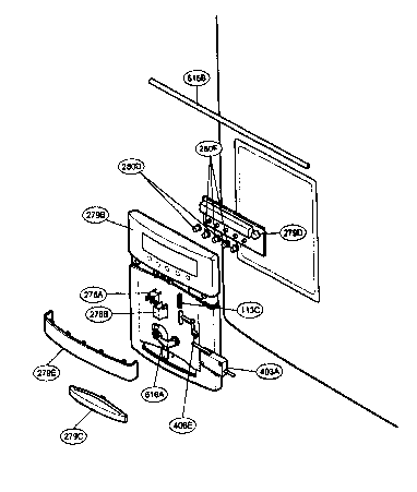 LG LRFD25850SB dispenser parts diagram