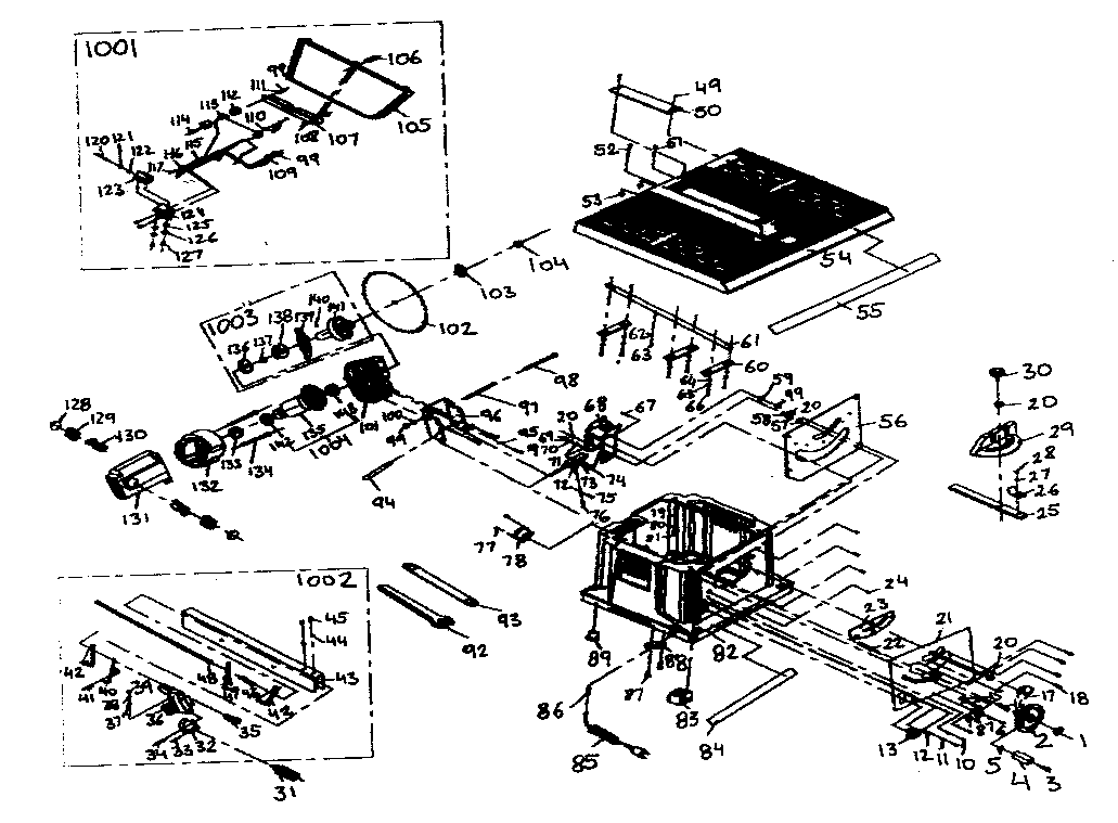 Companion 17223205 saw assy diagram