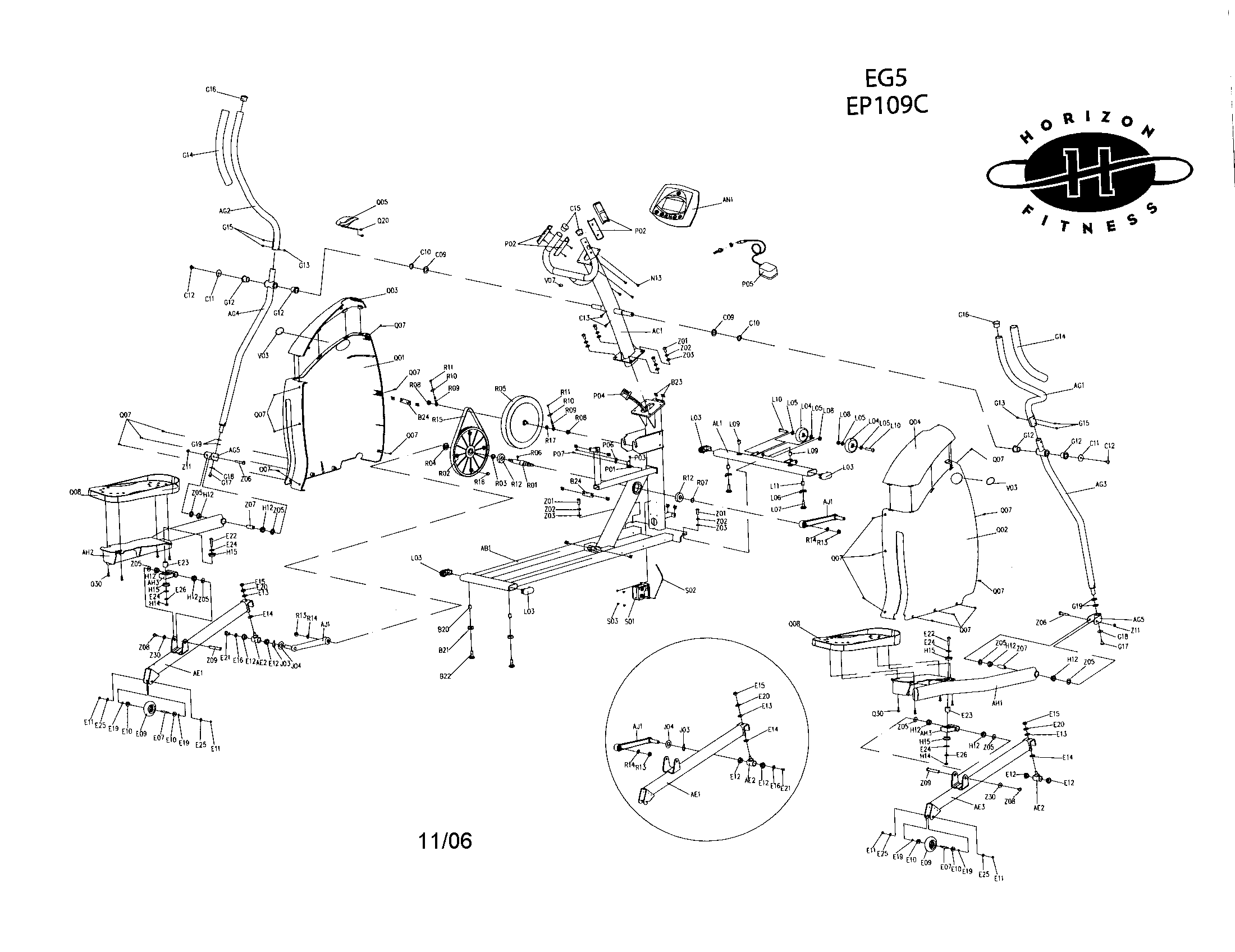 Horizon EG5 unit assy diagram