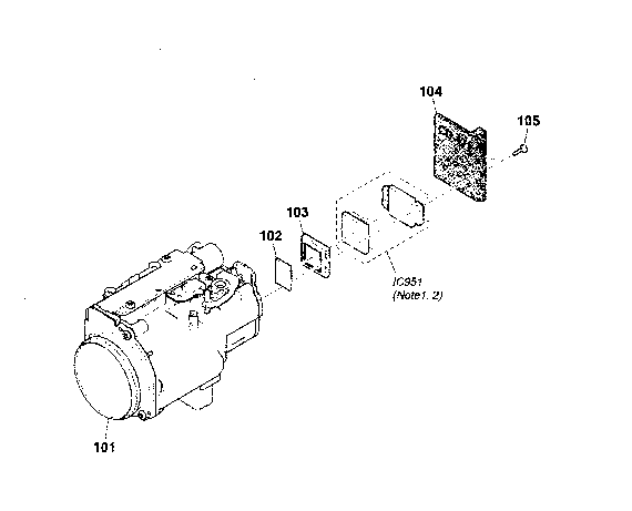 Sony DCR-TRV280 lens block diagram