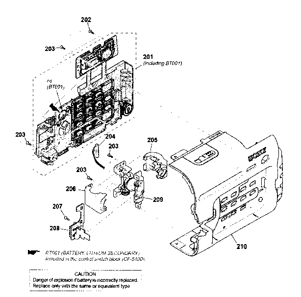 Sony DCR-TRV280 cabinet r block diagram