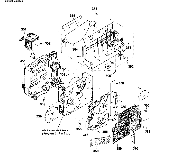 Sony DCR-TRV280 md frame block diagram
