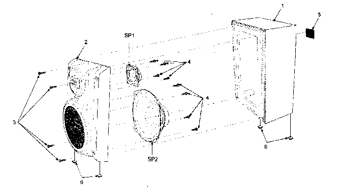 Panasonic SC-AK230P speaker diagram