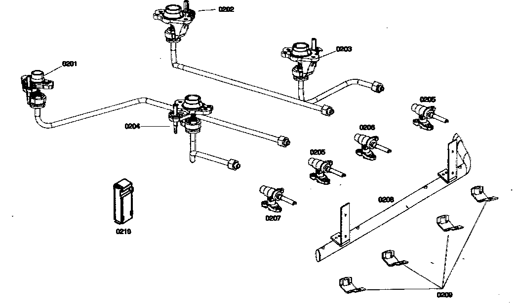 Bosch HGS432UC/01 valves diagram
