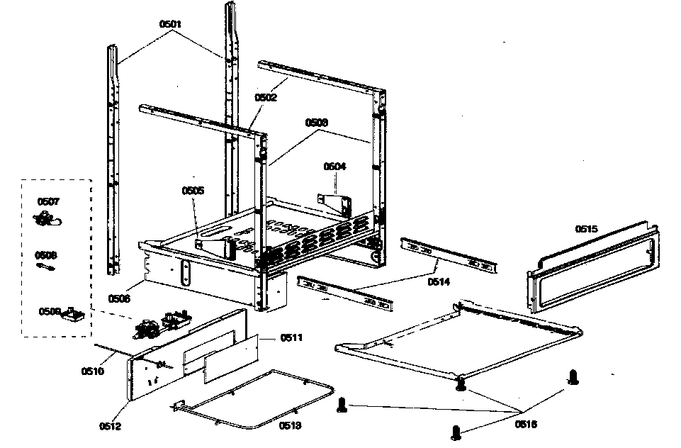 Bosch HGS432UC/01 base assy diagram