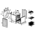 Bosch HGS435UC/01 inside cabinet parts diagram