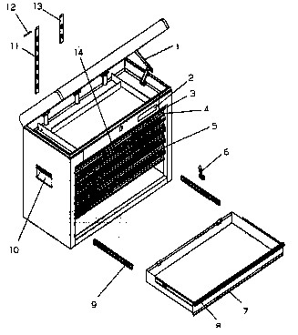 Craftsman 706659041 chest diagram
