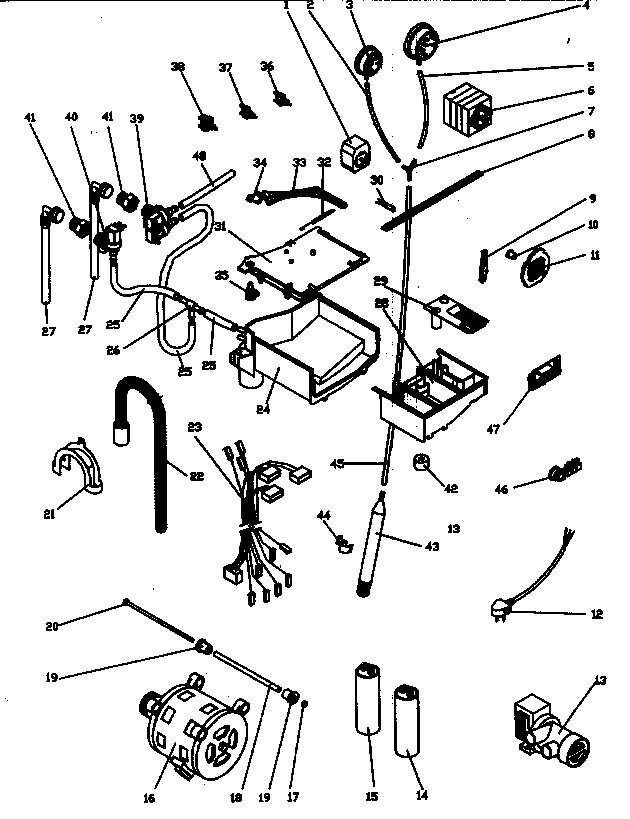 Equator ED510 control parts diagram