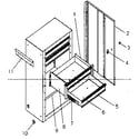 Craftsman 706619220 cabinet parts diagram