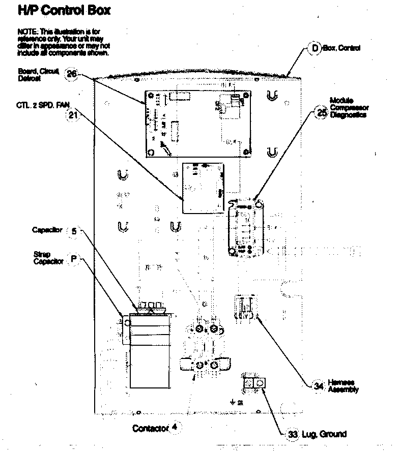 ICP T4H348GKA100 control box diagram