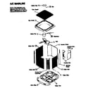 ICP T2A360GKA100 cabinet parts/fan/motor diagram