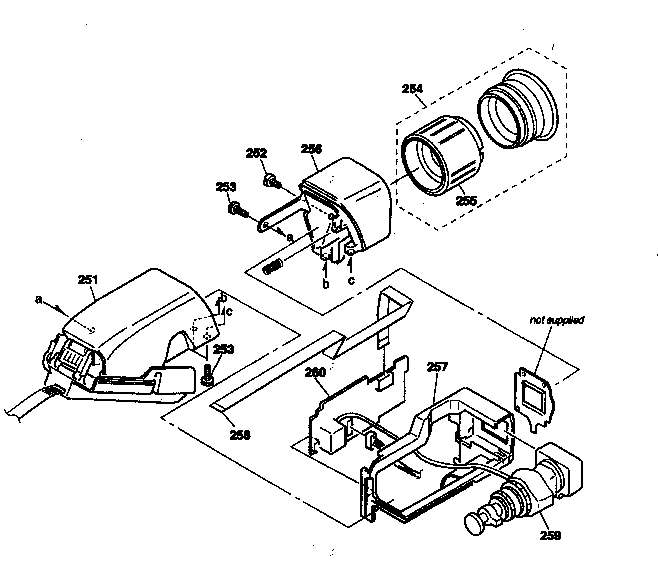 Sony CCD-TRV52 evf section diagram
