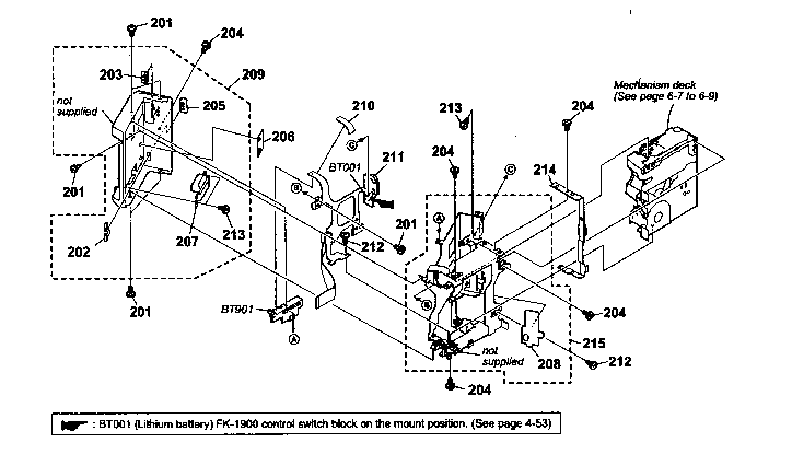 Sony DCR-IP5 g cabinet parts diagram