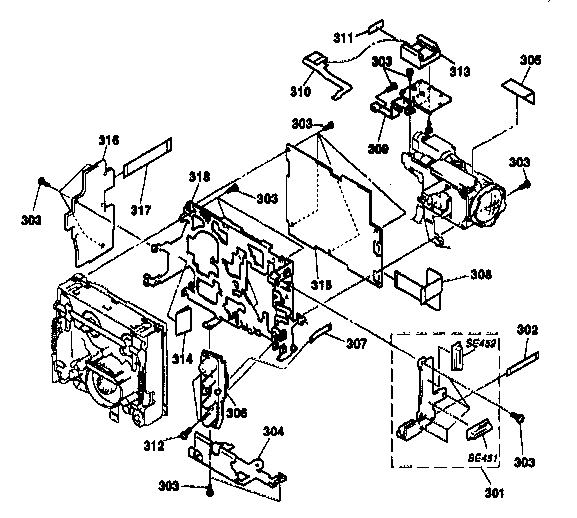 Sony CCD-TRV99 main board assy diagram