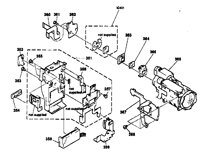 Sony CCD-TRV99 battery panel diagram