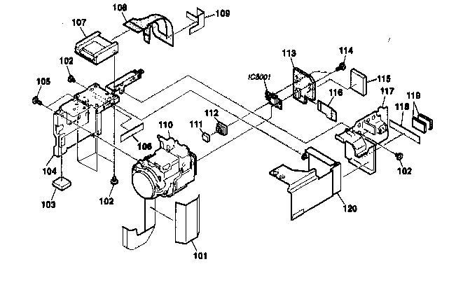 Sony DCR-DVD100 lens assy diagram