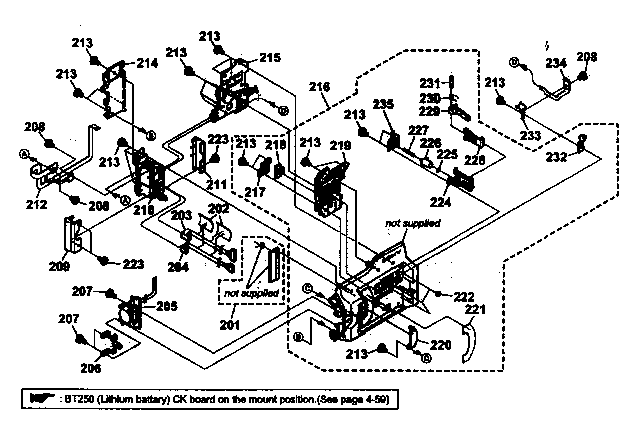Sony DCR-VX2000 cabinet parts r 2 diagram