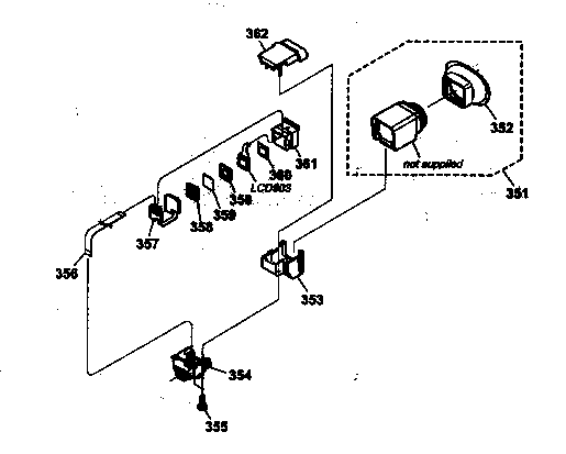 Sony DCR-VX2000 evf assy diagram