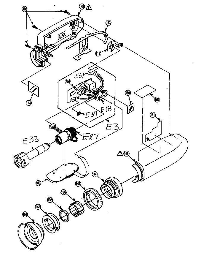 Panasonic PV-L757 evf assy pv-l657 diagram