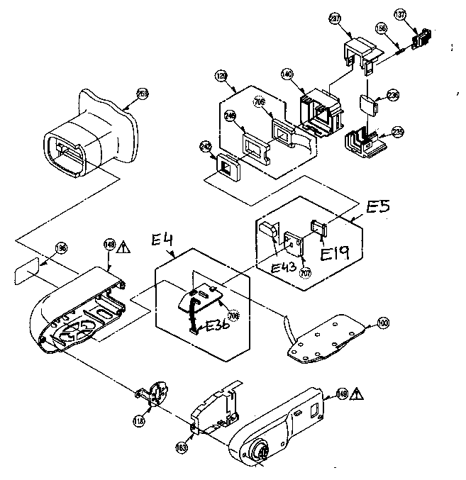 Panasonic PV-D407 evf assy diagram