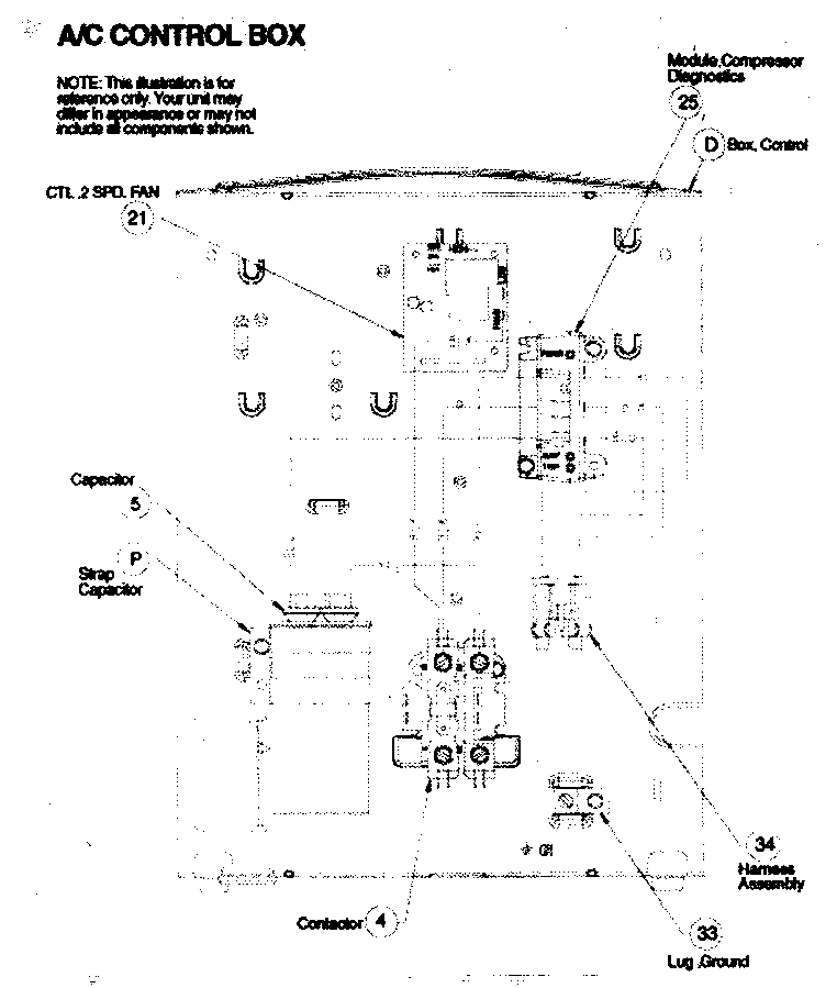 ICP T4A342GKA100 control box diagram