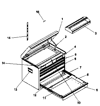 Craftsman 706619080 chest diagram
