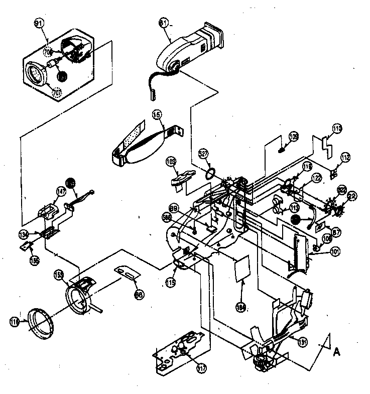 Panasonic PV-IQ604 cabinet parts 1 diagram