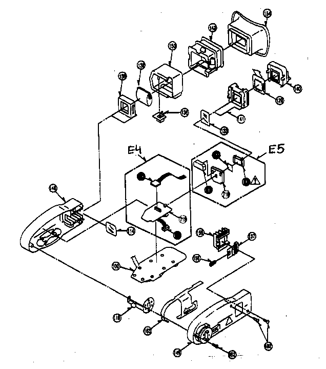 Panasonic PV-IQ604 evf assy diagram