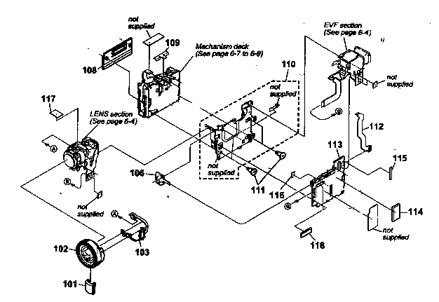 Sony DCR-PC120BT vtr assy diagram