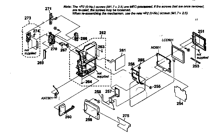 Sony DCR-PC120BT cabinet parts r 2 diagram